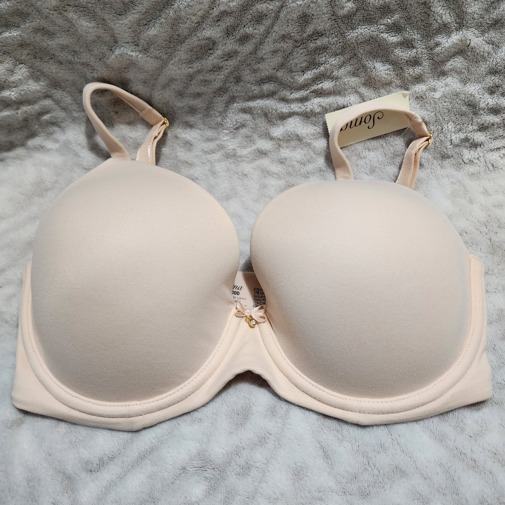 Soma Embraceable Full Coverage  Underwire Bra  Sz  32DDD  Light Nude NWT